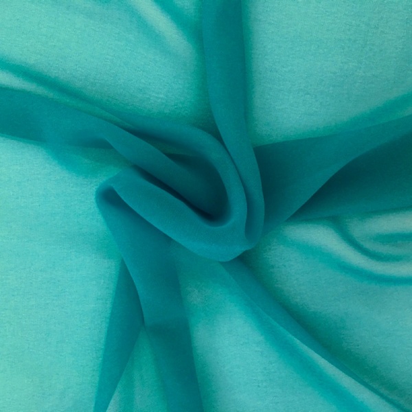 Chiffon Fabric Turquoise